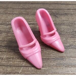 Barbie Pink Closed Toe Spiked Heels Doll Accessories Z9